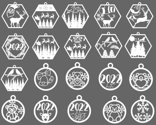 glowforge christmas ornaments