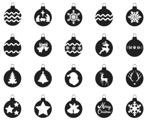 Christmas Ornaments DXF