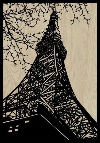 lasercut-models-eiffel-tower