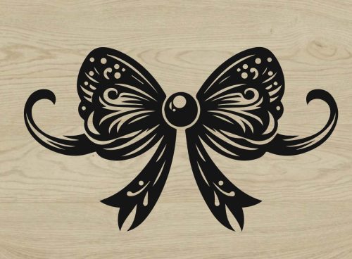 Free Bow SVG - Vector Design for Crafts and Laser Cutting