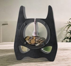 Laser Cut Batman Money Bank dxf file download 2 Laser Cut Batman Money Bank dxf file download
