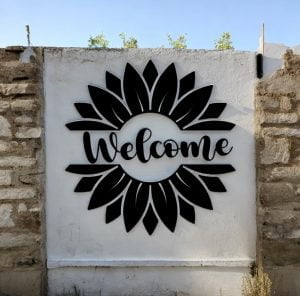 Sunflower Sign free laser cut svg files for Download 2 free laser cut svg files