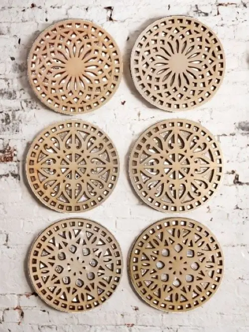 CNC DXF Files Wooden Coasters CNC Files Free