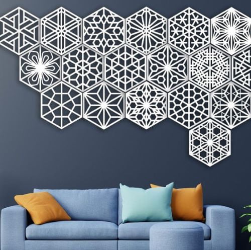 Free CNC File Hexagonal CNC DXF Files