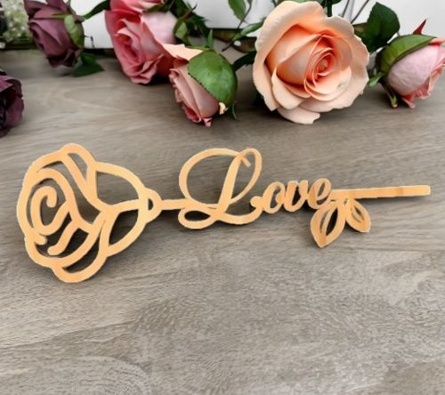 Laser Cut Wooden Love Rose Free DXF Files 25 Laser Cut Wooden Love Rose Free DXF Files