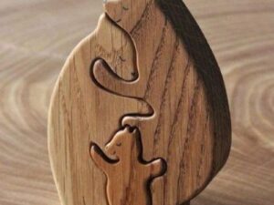 Bear Family Puzzle SVG – Free Vector Files for Laser Cutting