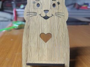 Free Laser Cut Cell Phone Holder Pattern for DIY Projects