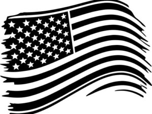Distressed American Flag Laser Cut File – Free Vectors