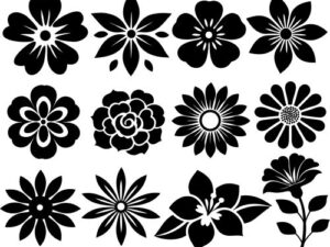 Flower Stencil - Free SVG Design for Laser Cutting & Crafts