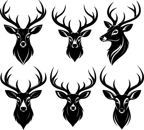 Free Deer Face SVG - Elegant Vector Design for Laser Cutting 2 Free Deer Face SVG - Elegant Vector Design for Laser Cutting