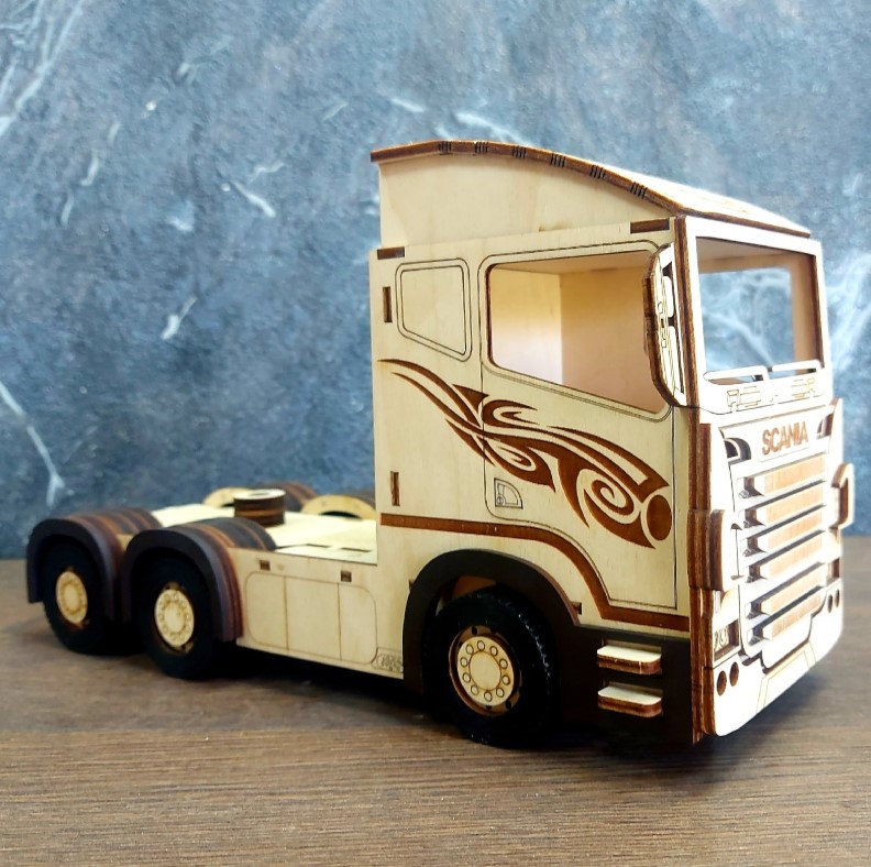 Laser Cut Truck Design – Free CNC DXF File 2 Laser Cut Truck Design – Free CNC DXF File