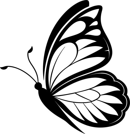 Side Butterfly SVG - Free Design for Crafts & Laser Cutting 2 Side Butterfly SVG - Free Design for Crafts & Laser Cutting