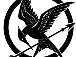 The Hunger Games Pin SVG – Free Mockingjay Logo File