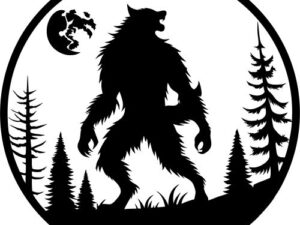 Werewolf SVG - Free Vector Design for Halloween Crafts