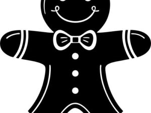 Free Gingerbread SVG - Festive Design for Laser Cutting